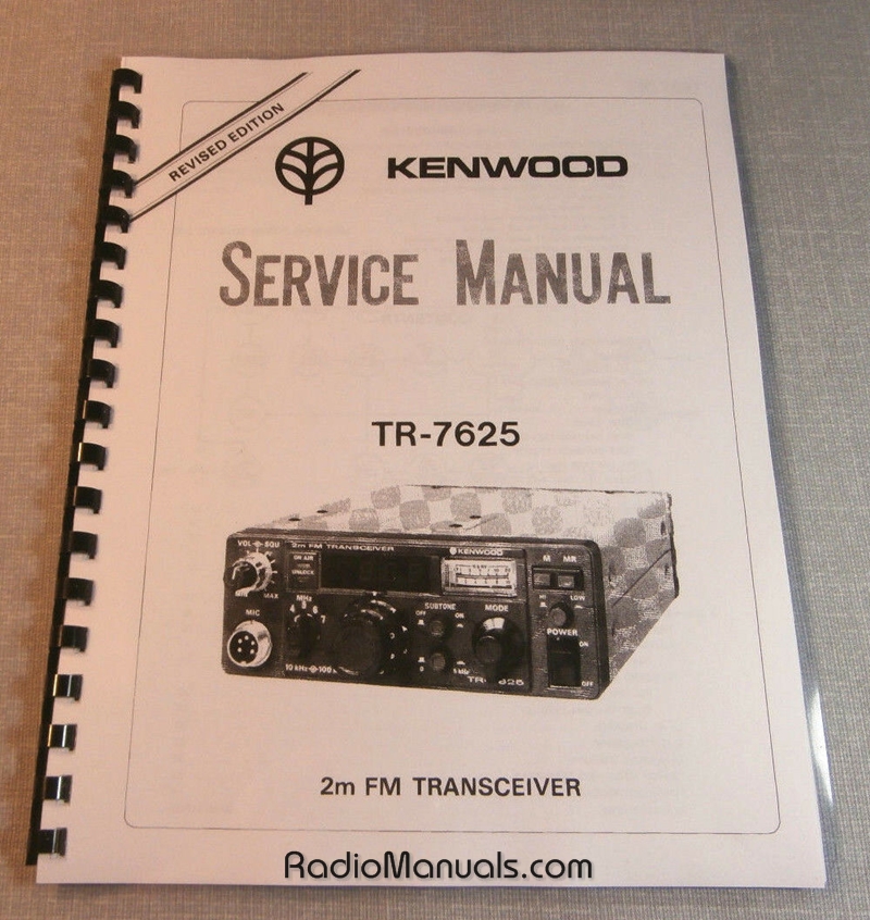 Kenwood TR-7625 Service Manual - Click Image to Close